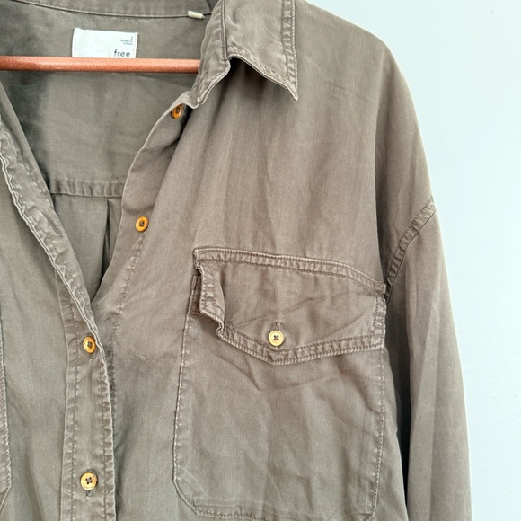 Wilfred Khaki Utility Shirt - Picture 3 of 6